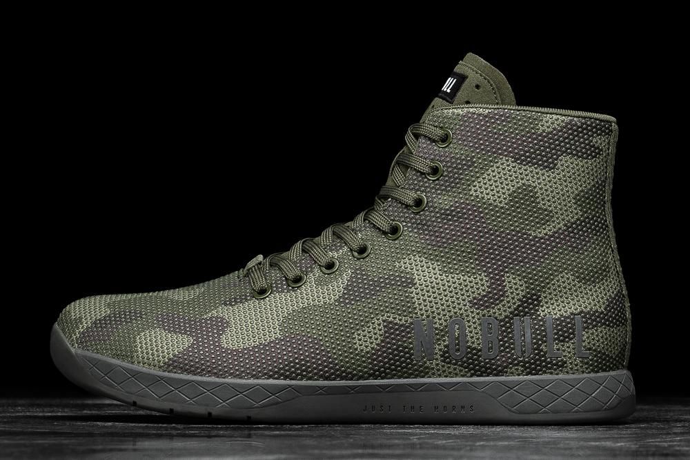 NOBULL Men's High-Top Training Shoes - Forest Camo - Ireland (5743IUSGV)